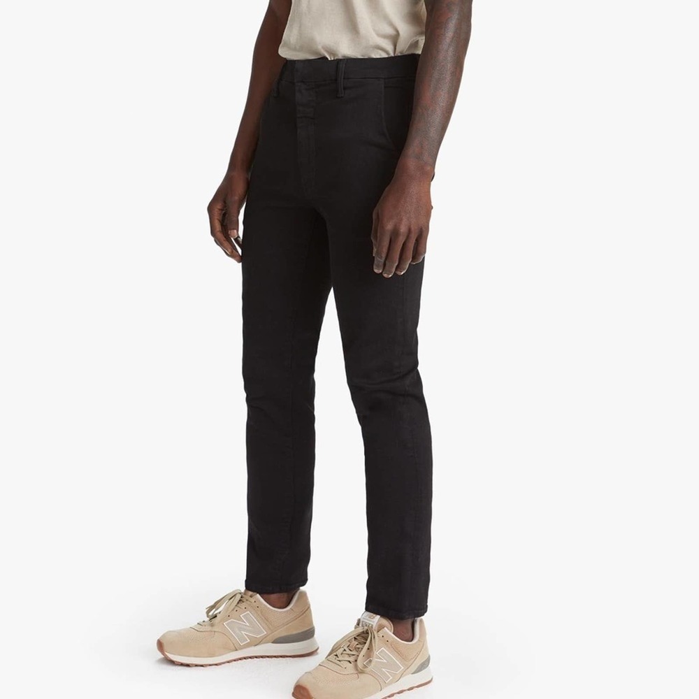 MOTHER Denim the Shaker Prep Straight Up in solid black size 29 - Picture 14 of 15